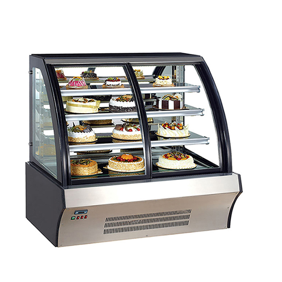 refrigerated bakery glass merchandiser